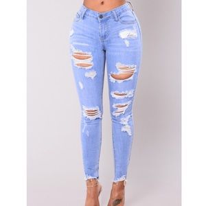Distressed Jeans